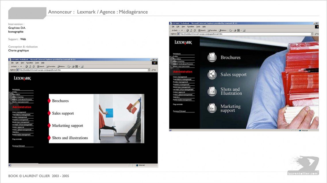 Lexmark - Interface web