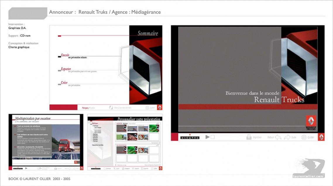 Renault Truks - Charte graphique - interface multimédia